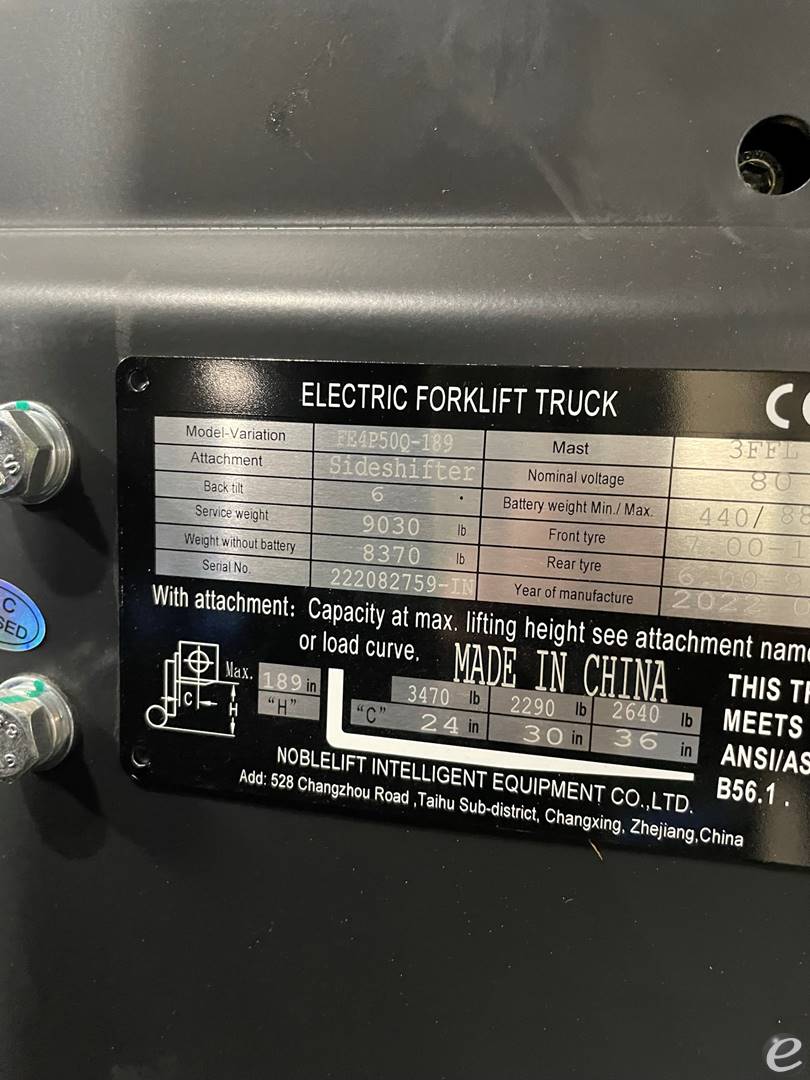 2024 Noblelift FE4P50Q-189 At UsedEquipmentHub.com