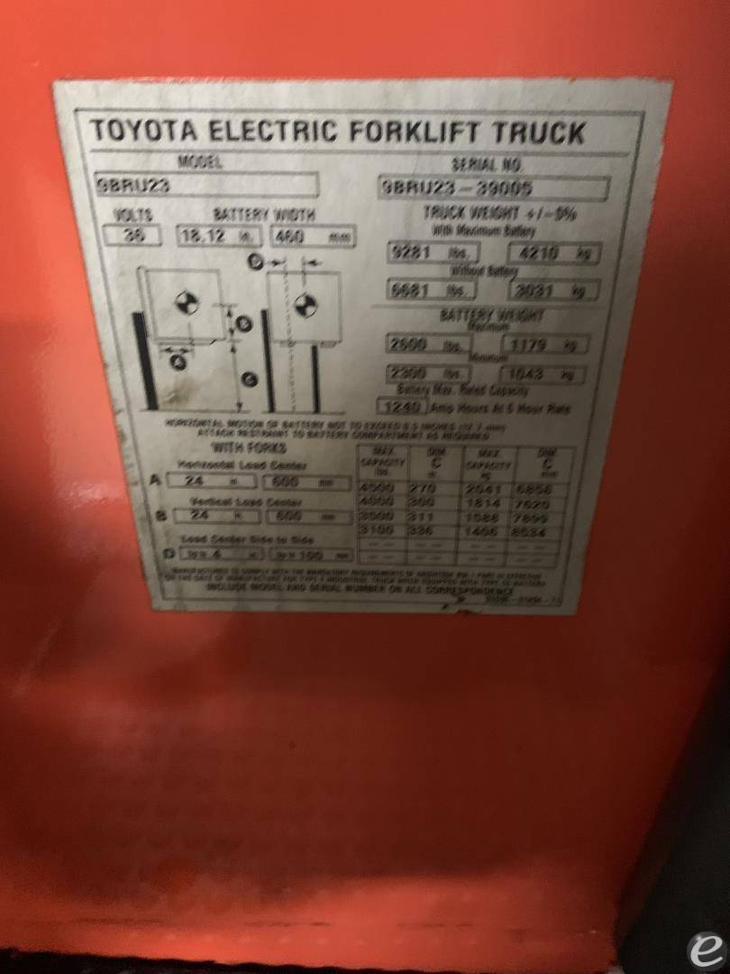 2018 Toyota 9BRU23 At UsedEquipmentHub.com