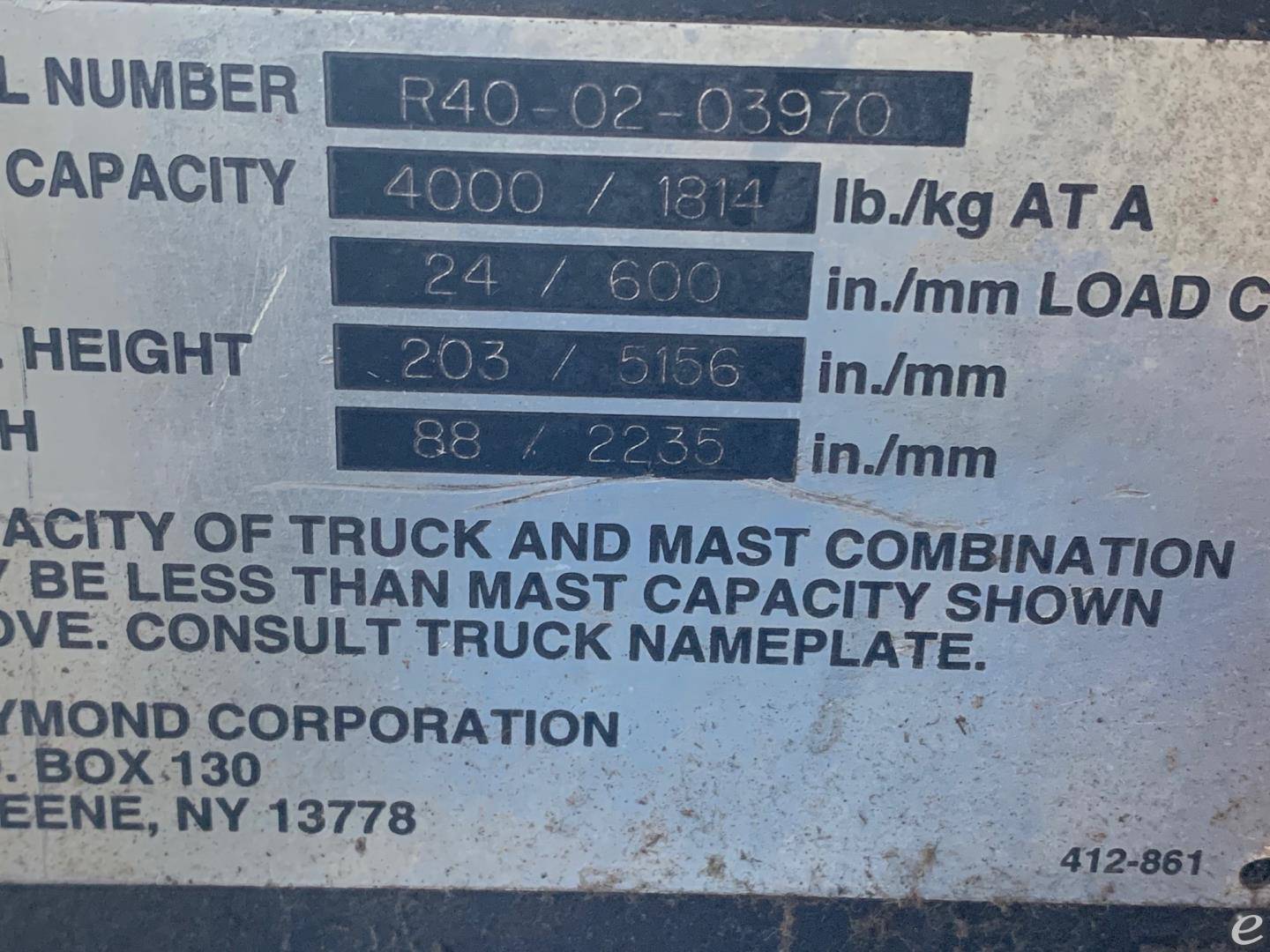 2002 Raymond R40-C40TT At UsedEquipmentHub.com