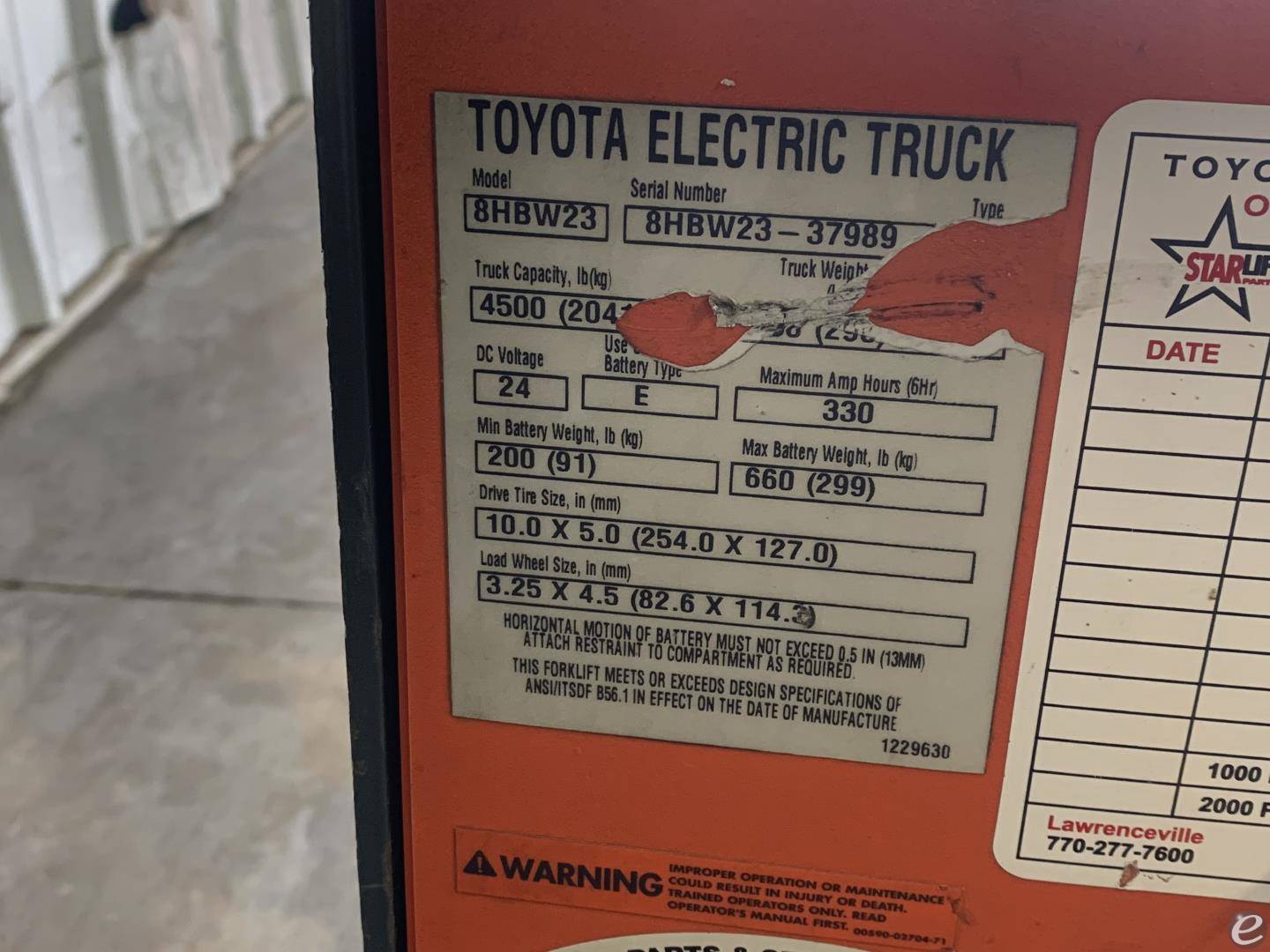 2019 Toyota 8HBW23 At UsedEquipmentHub.com