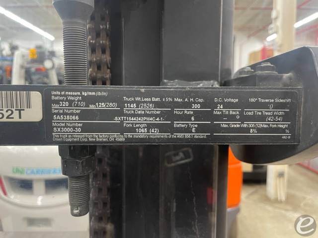 2015 Crown SX3000-30 At UsedEquipmentHub.com