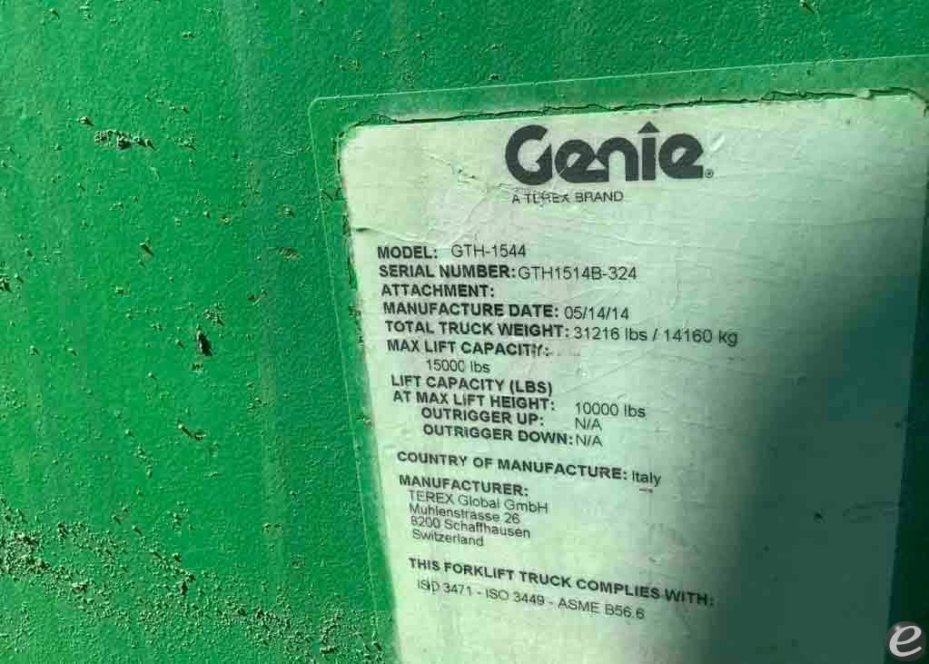 2014 Genie GTH1544 At UsedEquipmentHub.com