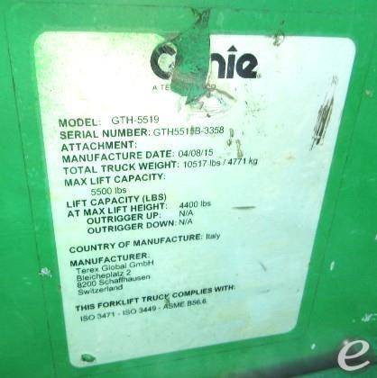 2015 Genie GTH5519 At UsedEquipmentHub.com