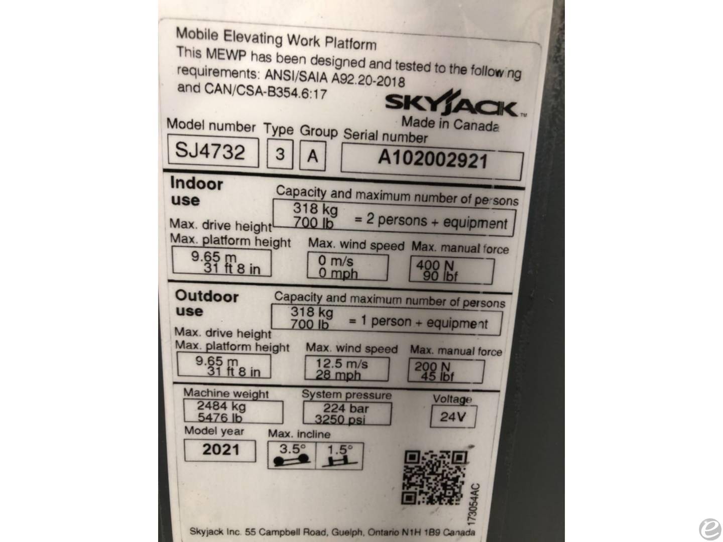 2021 Skyjack SJ4732 At UsedEquipmentHub.com