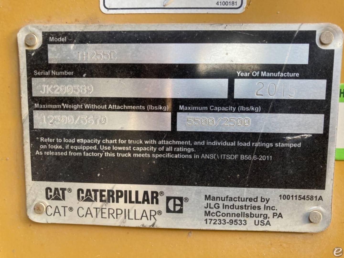 2015 Cat TH255 At UsedEquipmentHub.com