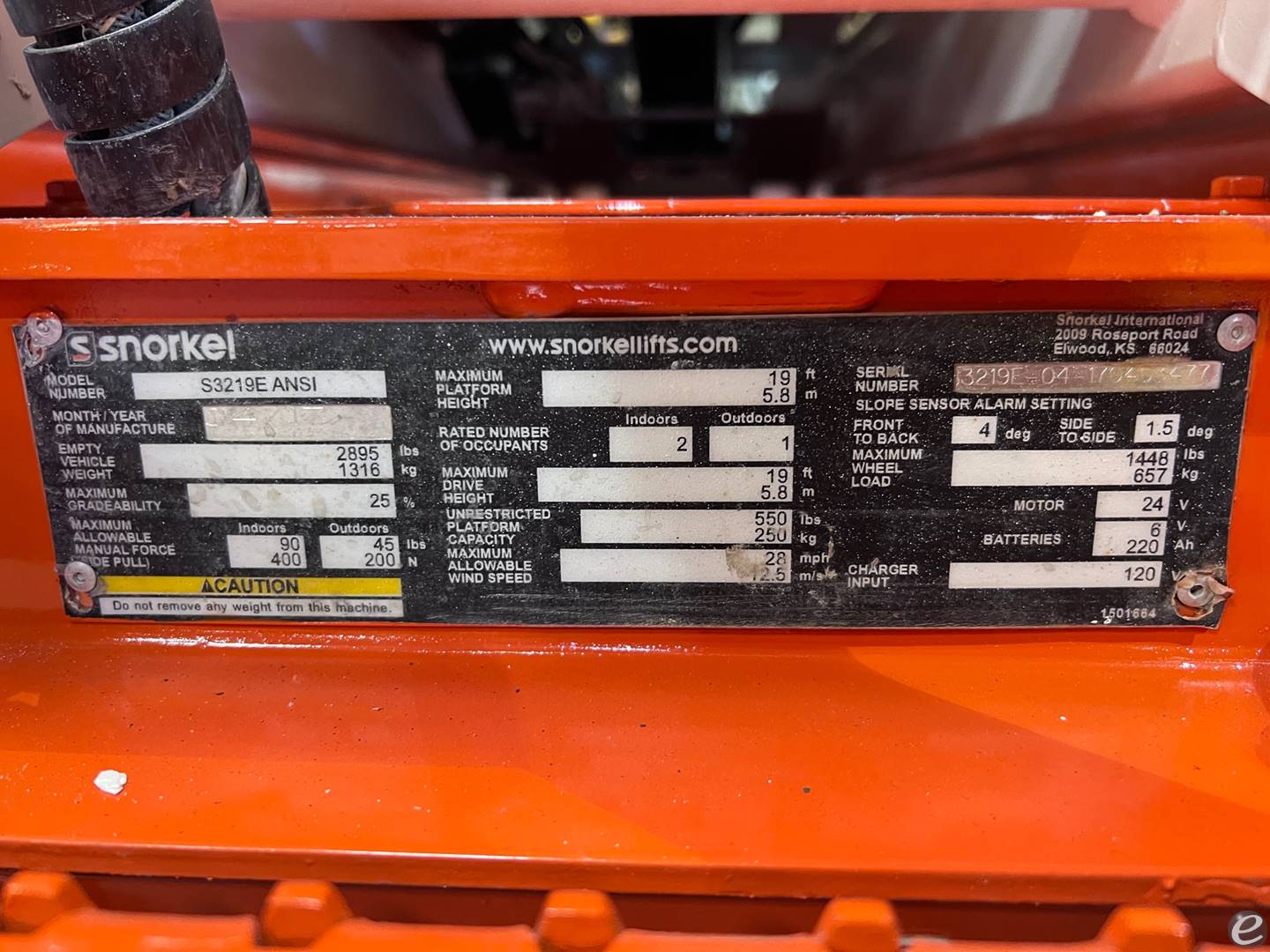 2017 Snorkel S3219E At UsedEquipmentHub.com