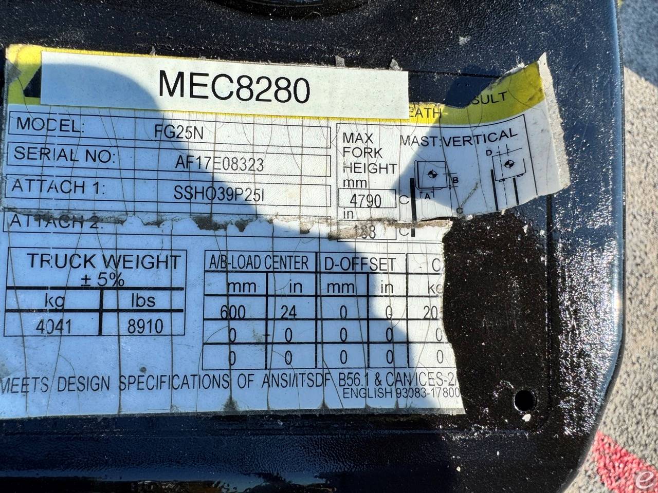 2020 Cat FG25N At UsedEquipmentHub.com