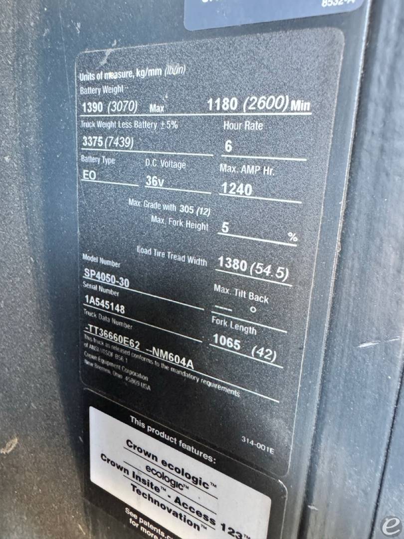 2018 Crown SP4050-30 At UsedEquipmentHub.com