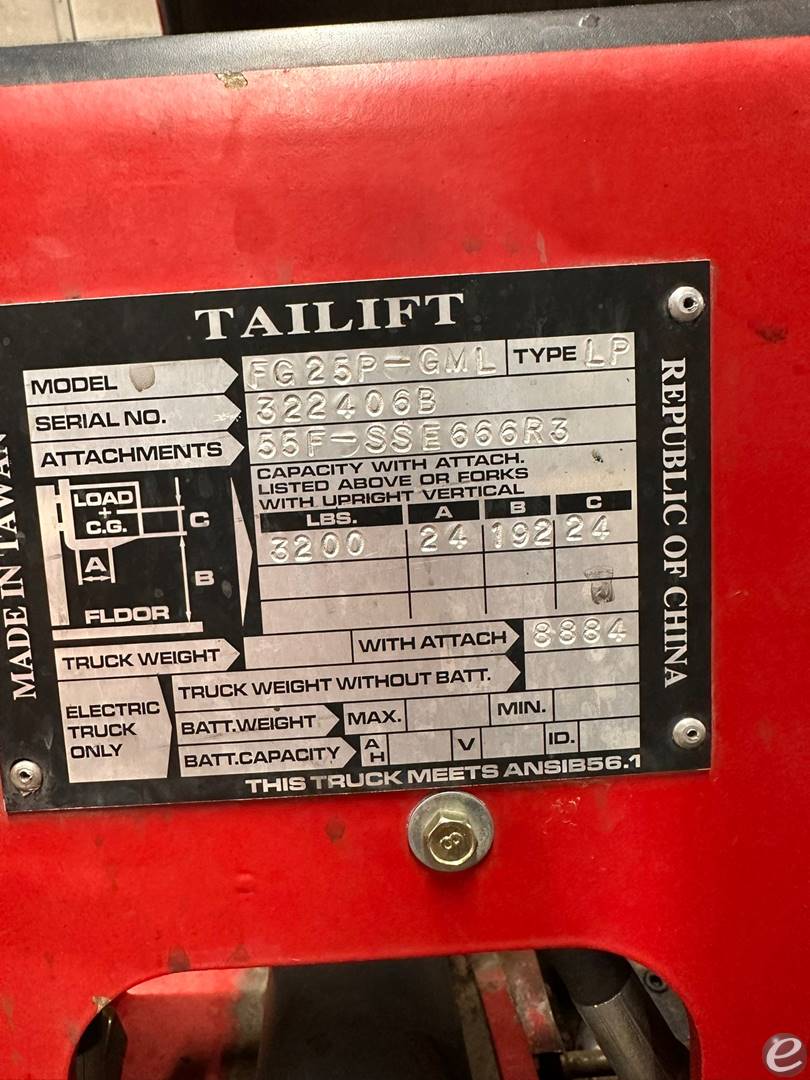 2007 Tailift FG25PGML At UsedEquipmentHub.com