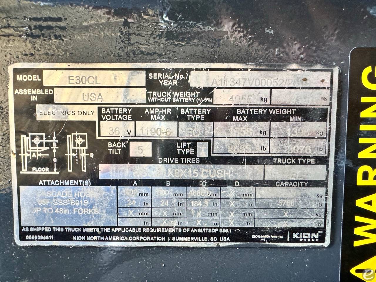 2019 Linde E30CL At UsedEquipmentHub.com