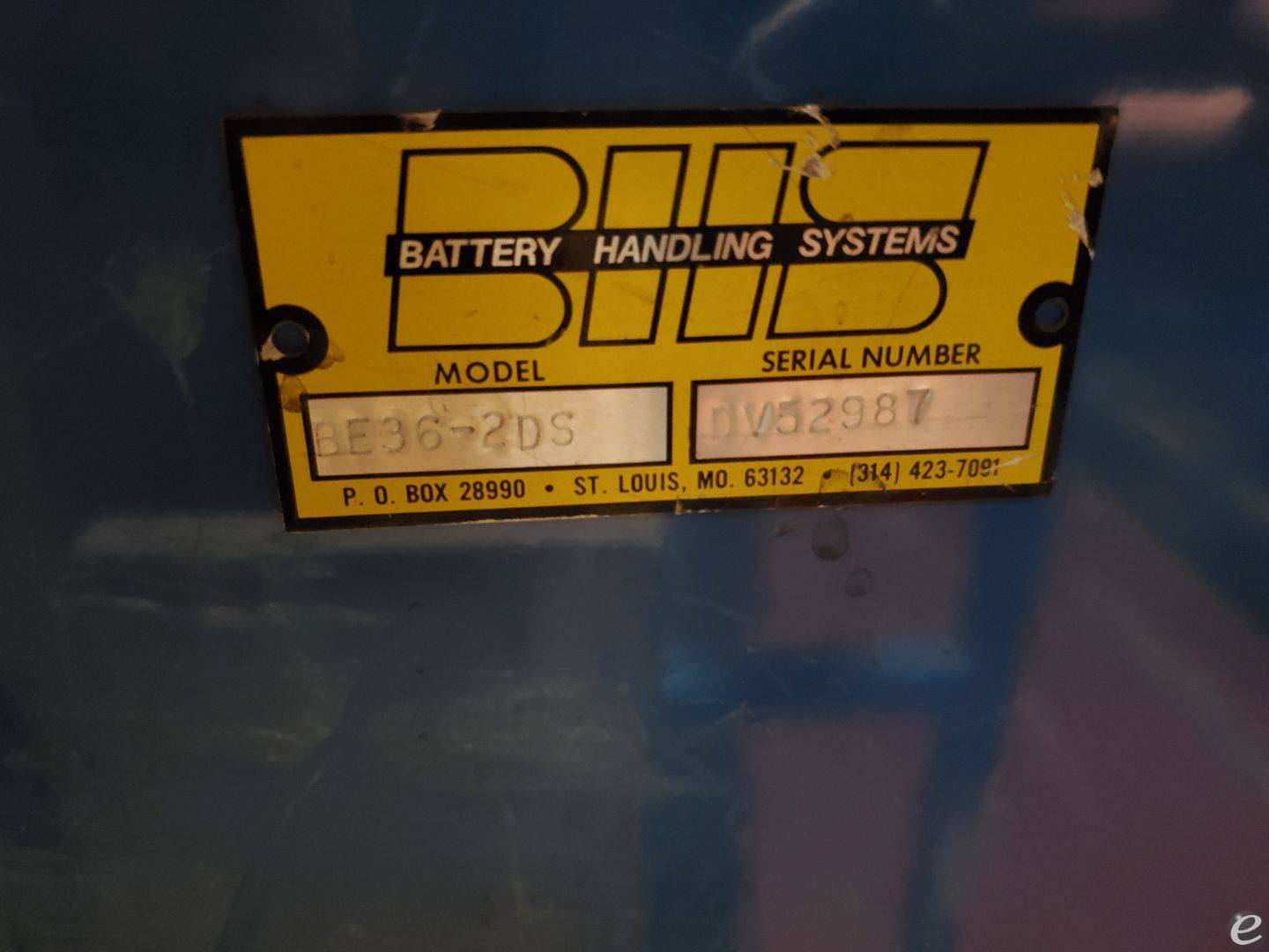 2015 Battery Handling Systems BE36-2DS At UsedEquipmentHub.com